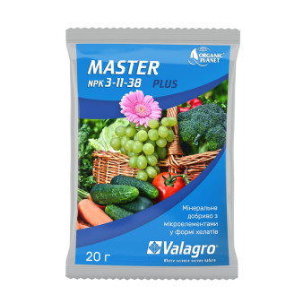 Master (Мастер), NPK 3-11-38, Минеральное удобрение, 20 г, Valagro