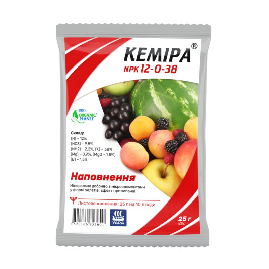 Кеміра Organic Plane NPK 12-0-38, 25 г
