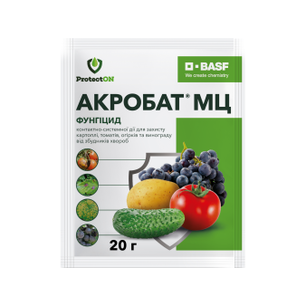 Акробат МЦ, системно-контактний фунгіцид контактно-системної дії, 20 г, BASF Акробат МЦ, системно-контактний фунгіцид контактно-системної дії, 20 г, BASF