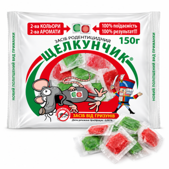 Щелкунчик тісто від гризунів (фільтр пакет), 150 г Щелкунчик тісто від гризунів (фільтр пакет), 150 г