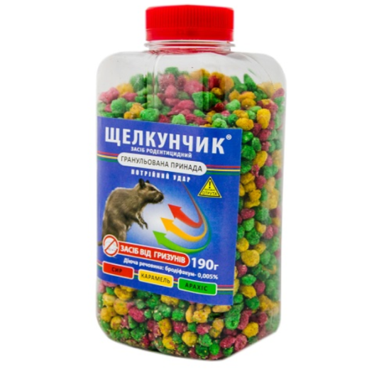 Щелкунчик гранулы от грызунов (микс), 190 г Щелкунчик гранулы от грызунов (микс), 190 г