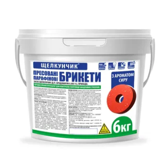 ЩЕЛКУНЧИК БРИКЕТ-Бублик отрута від мишей та пацюків, 6кг ЩЕЛКУНЧИК БРИКЕТ-Бублик отрута від мишей та пацюків, 6кг