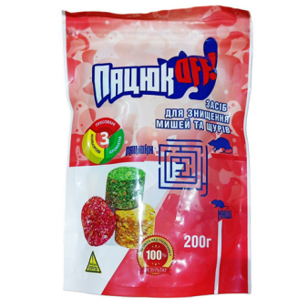 ПацюкOFFот грызунов Брикеты (3цвета + 3аромата) дой-пак, 200 г