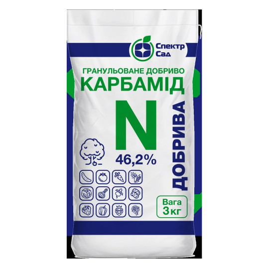 Карбамід, гранульоване добриво, Спектр Сад, 3 кг Карбамід, гранульоване добриво, Спектр Сад, 3 кг