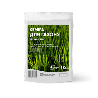 Кеміра для газону (Весна-Літо), NPK 12-11-18, добриво в гранулах, 1 кг Кеміра для газону (Весна-Літо), NPK 12-11-18, добриво в гранулах, 1 кг