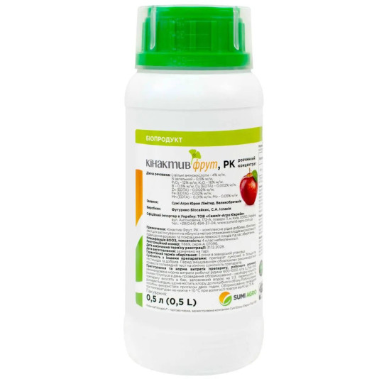 Кінактив Фрут, біостимулятор, 500 мл, SumiAgro Кінактив Фрут, біостимулятор, 500 мл, SumiAgro
