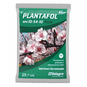 Plantafol (Плантафол), NPK 10-54-10, Мінеральне добриво, 25 г, Valagro Plantafol (Плантафол), NPK 10-54-10, Мінеральне добриво, 25 г, Valagro