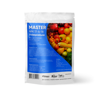 Master (Мастер), NPK 17-6-18, Мінеральне добриво, 1 кг, Valagro