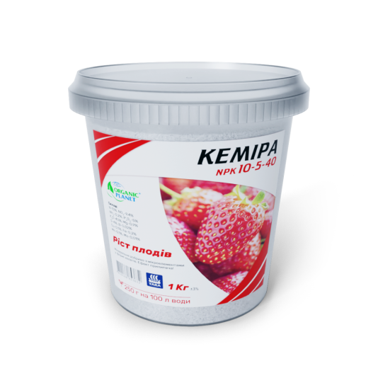 Кеміра Organic Planet,  NPK 10-5-40, 1 кг