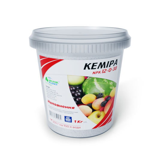 Кеміра Organic Planet,  NPK 12-0-38, 1 кг