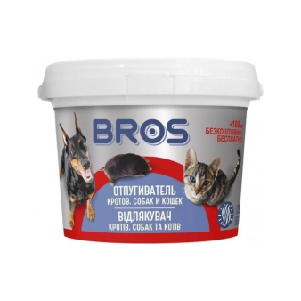 Відлякувач кротів, собак та котів, 450 г, BROS Відлякувач кротів, собак та котів, 450 г, BROS