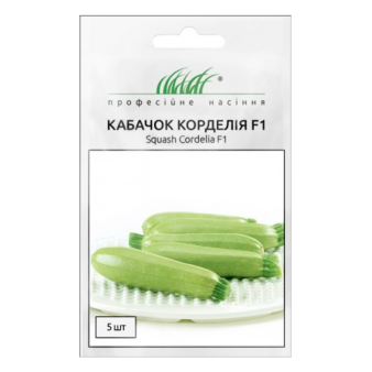 Кабачок Корделія F1 салатовий, 5 шт.