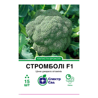 Капуста брокколи Стромболи F1, 15 шт в уп., Hazera