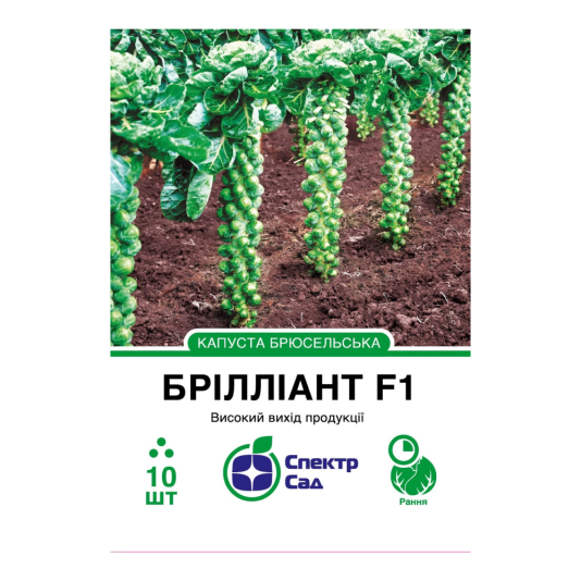 Брюссельская капуста Бриллиант F1, 10 шт в уп., Hazera