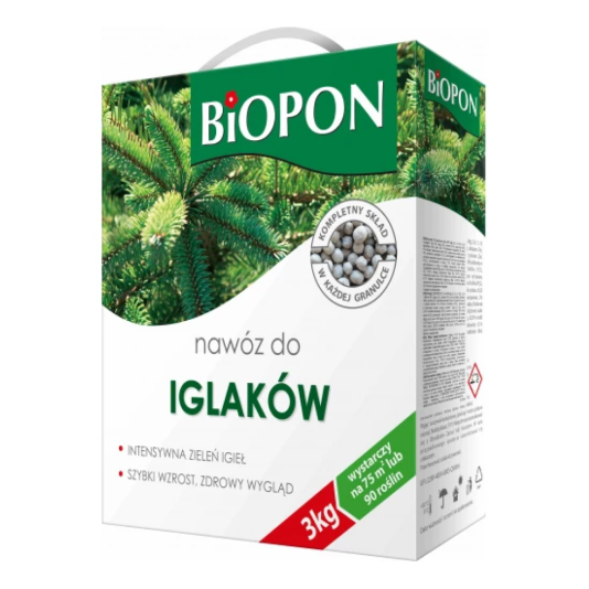 Biopon (Біопон), добрива для хвойних рослин, 3 кг