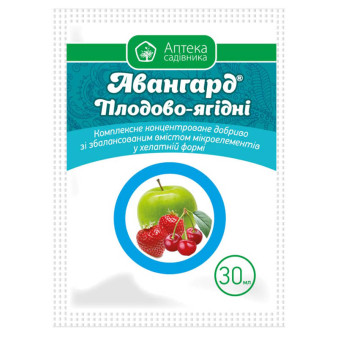 Авангард Плодово-ягодные NPK + M/E р.к., 30 мл, комплексное удобрение, Укравит