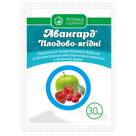 Авангард Плодово-ягодные NPK + M/E р.к., 30 мл, комплексное удобрение, Укравит
