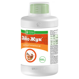 Ато Жук к.с., 500 мл, трьохкомпонентний контактно-системний інсектицид із контактно-шлунковою дією, Укравіт Ато Жук к.с., 500 мл, трьохкомпонентний контактно-системний інсектицид із контактно-шлунковою дією, Укравіт