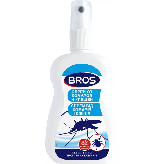 Спрей від комарів та кліщів, 50 мл, Bros Спрей від комарів та кліщів, 50 мл, Bros