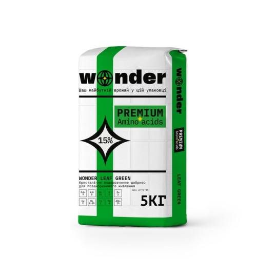 Wonder Leaf Green, кристаллическое удобрение, 5 кг