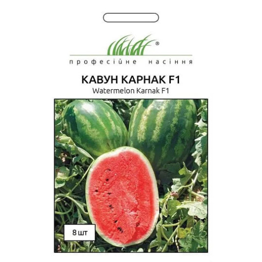 Кавун Карнаката F1 овальний середньоранній, 8 шт