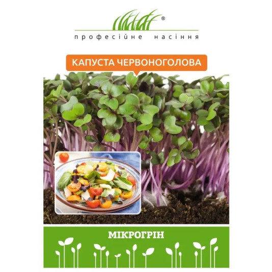 Микрозелень капусты краснокочанной, 10 г Микрозелень капусты краснокочанной, 10 г