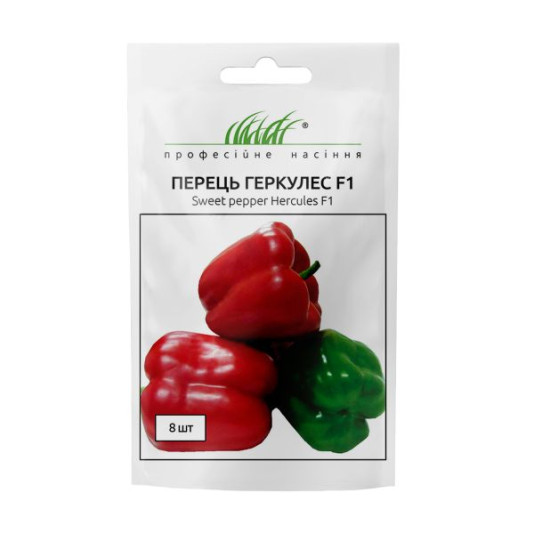 Перець Геркулес F1 кубічний червоний, 8 шт