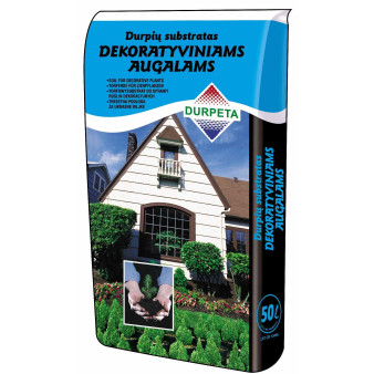 Торфосмесь для декоративных растений 50 л, Durpeta