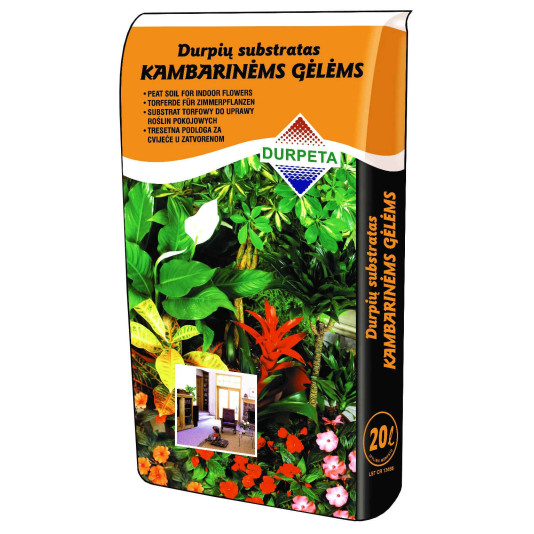 Торфосуміш для кімнатних квітів 20 л, Durpetа