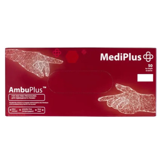 Рукавички латексні M, 1 пара Рукавички латексні M, 1 пара