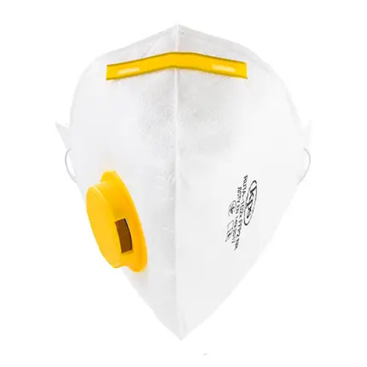 Захисний респіратор-пелюстка з клапаном, одноразовий