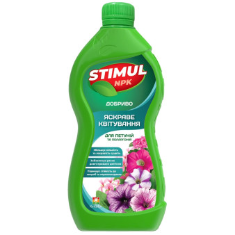 STIMUL NPK 30-25-35, удобрение минеральное для петуний и пеларгоний, 550 мл