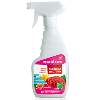 Чистий лист, спрей-добриво для квітучих рослин, 300 мл