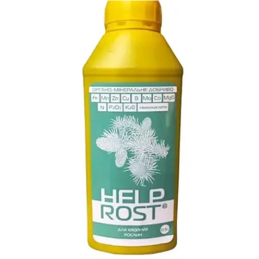 HelpRost, рідке органо-мінеральне добриво для хвойних рослин, 500 мл, Жива Земля