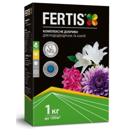 Удобрение для рододендрона и азалии, NPK 12-8-16 + МЕ, 1 кг, Fertis