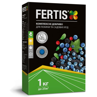 Удобрение для голубики и садовых ягод, NPK 12-8-16 + МЕ, 1 кг, Fertis