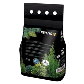 Добриво для хвойних та декоративних рослин, NPK 12-8-16 + МЕ, 3 кг, Fertis Добриво для хвойних та декоративних рослин, NPK 12-8-16 + МЕ, 3 кг, Fertis