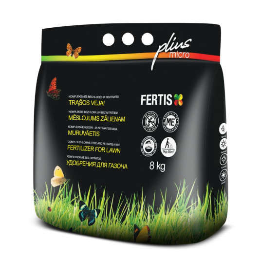 Удобрение для газона, NPK 17-6-11, 8 кг, Fertis