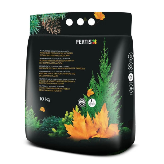 Осіннє добриво для хвої, NPK 5-15-25, 10 кг, Fertis Осіннє добриво для хвої, NPK 5-15-25, 10 кг, Fertis