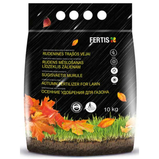 Осеннее удобрение для газона, NPK 5-15-30 + МЕ, 10 кг, Fertis