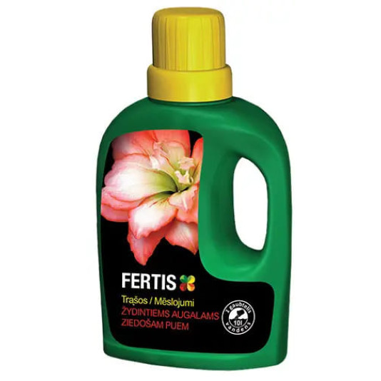 Жидкое удобрение для цветущих цветов, NPK 14-7-7, 500 мл, Fertis