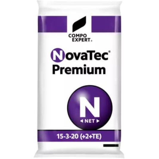 Nova Tec Premium (Нова Тек Премиум), NPK 15-3-20 + МЕ, комплексное минеральное удобрение, 25 кг, Compo