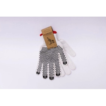 Білі трикотажні рукавиці, 7 клас в’язки, 1 Пара Білі трикотажні рукавиці, 7 клас в’язки, 1 Пара