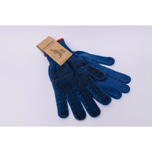 Сині трикотажні рукавиці, 1 Пара