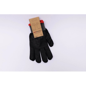 Легкі чорні трикотажні рукавиці, 13 клас в’язки, 1 Пара Легкі чорні трикотажні рукавиці, 13 клас в’язки, 1 Пара