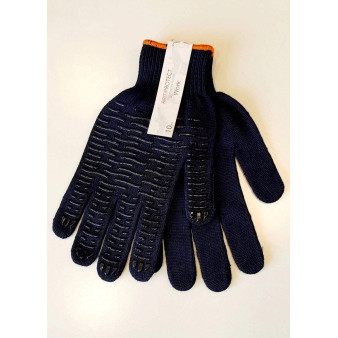 Чорні трикотажні рукавиці (хвиля), 10 клас в’язки, 1 Пара
