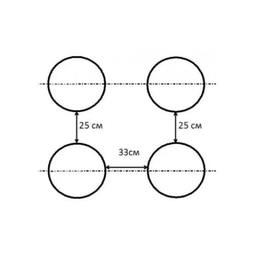 Агроволокно черное с перфорацией 2 отверстия, плотность 50 (1,07*100), Agreen Агроволокно черное с перфорацией 2 отверстия, плотность 50 (1,07*100), Agreen