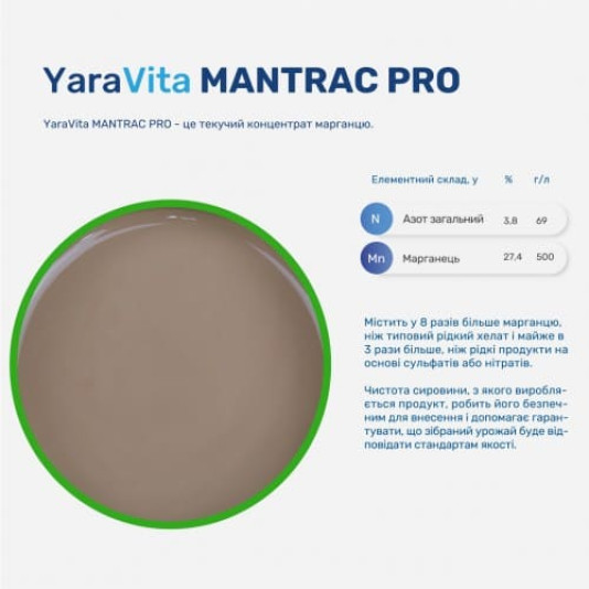 YaraVita MANTRAC PRO (ЯраВита Мантрак Про), удобрение жидкое, 5 л YaraVita MANTRAC PRO (ЯраВита Мантрак Про), удобрение жидкое, 5 л