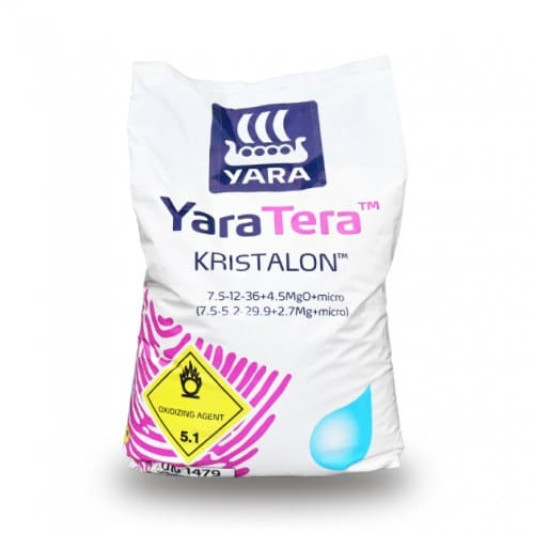 YaraTera Kristalon NPK 7,5-12-36 Scarlet (ЯраТера Кристалон Скарлет), водорастворимое удобрение, 25 кг