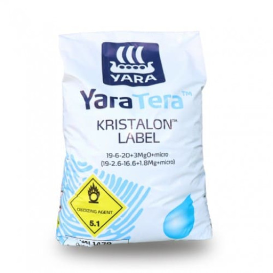 YaraTera Kristalon NPK 19-6-20 Blue Label (ЯраТера Крісталон Блакитний), водорозчинне добриво, 25 кг